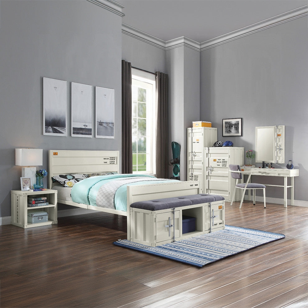 ACME Cargo Nightstand, White