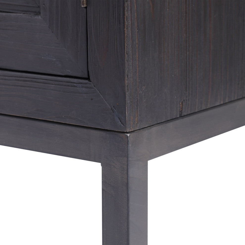 Uttermost Aiken Dark Walnut 2 Door Cabinet 24916