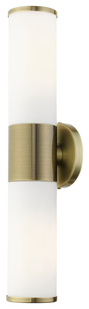 Antique Brass Contemporary, Minimal, Urban, Clean Vanity Sconce