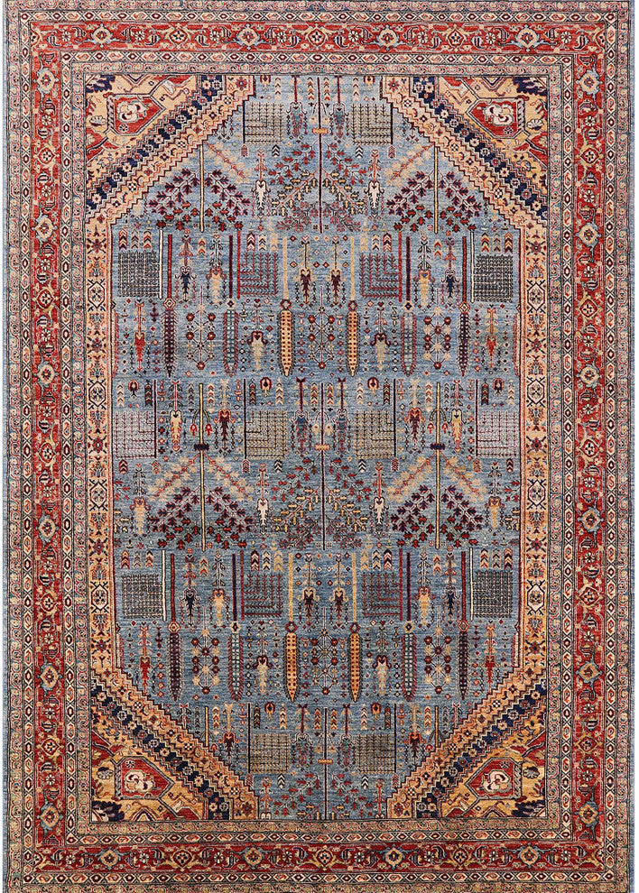 Ahgly Company Indoor Rectangle Mid-Century Modern Area Rugs, 2' x 5'