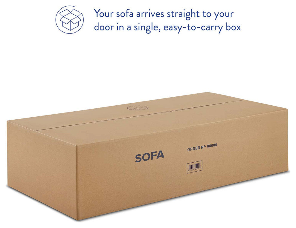 Kaiya Vegan Leather Sofa, Tan
