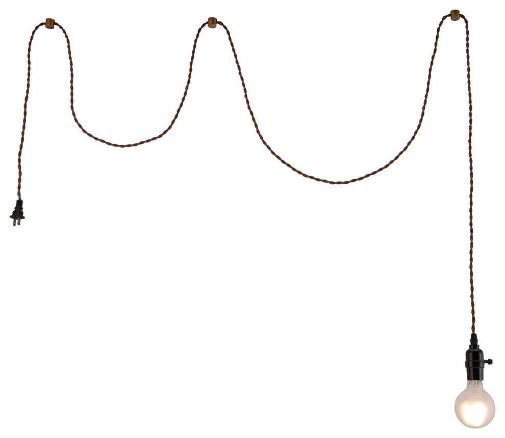 Pendant Ceiling Light Fixture, Steel Metal, Black, Brown, Kitchen LoungeLobby