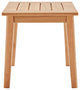 Lounge Side Table, Square, Wood, Brown Natural, Modern, Outdoor Patio Bistro