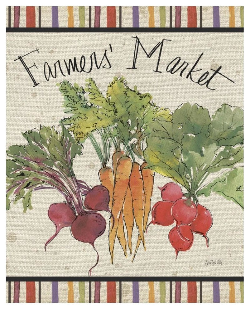 "Farmers Feast IX" Digital Paper Print by Anne Tavoletti, 30"x37"