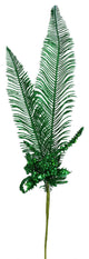 Glitter Fern Berry Artificial Christmas Spray , Green, 30"