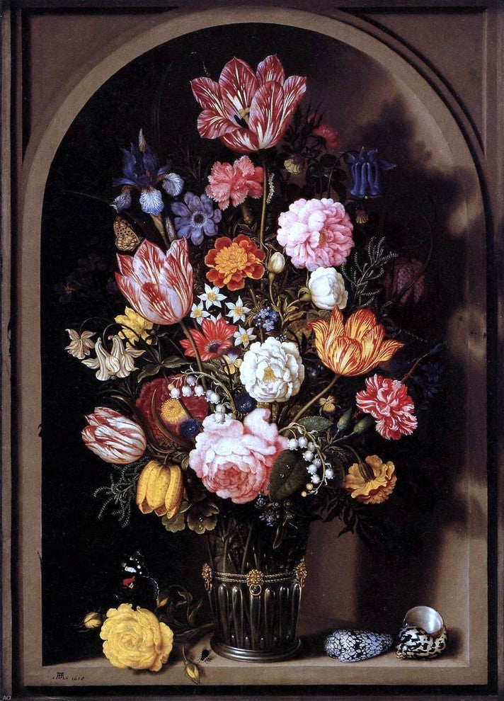 The Elder Ambrosius Bosschaert Bouquet of Flowers in a Vase Wall Decal