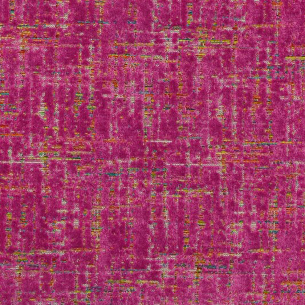 Fuchsia New Planet Cut Velvet Luxury Throw Pillow, Double sided 20"x20"