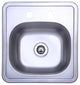 Kingston Brass GKTS1515 22 Gauge Drop In Single Basin Stainless - Brushed