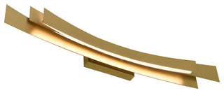 Candora Integrated LED Vanity Light, Brass, 36 Inches