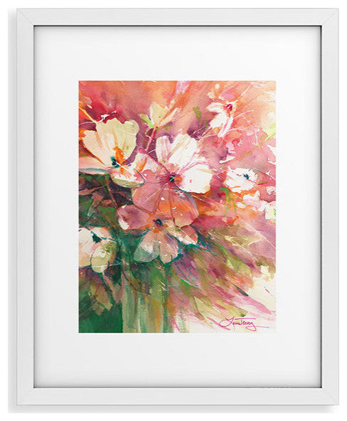 Laura Trevey Blushing Happy Framed Art Print, 13x19"