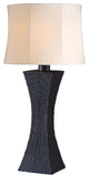 Kenroy 32204BRZ 1-Light Outdoor Table Lamp, Weaver