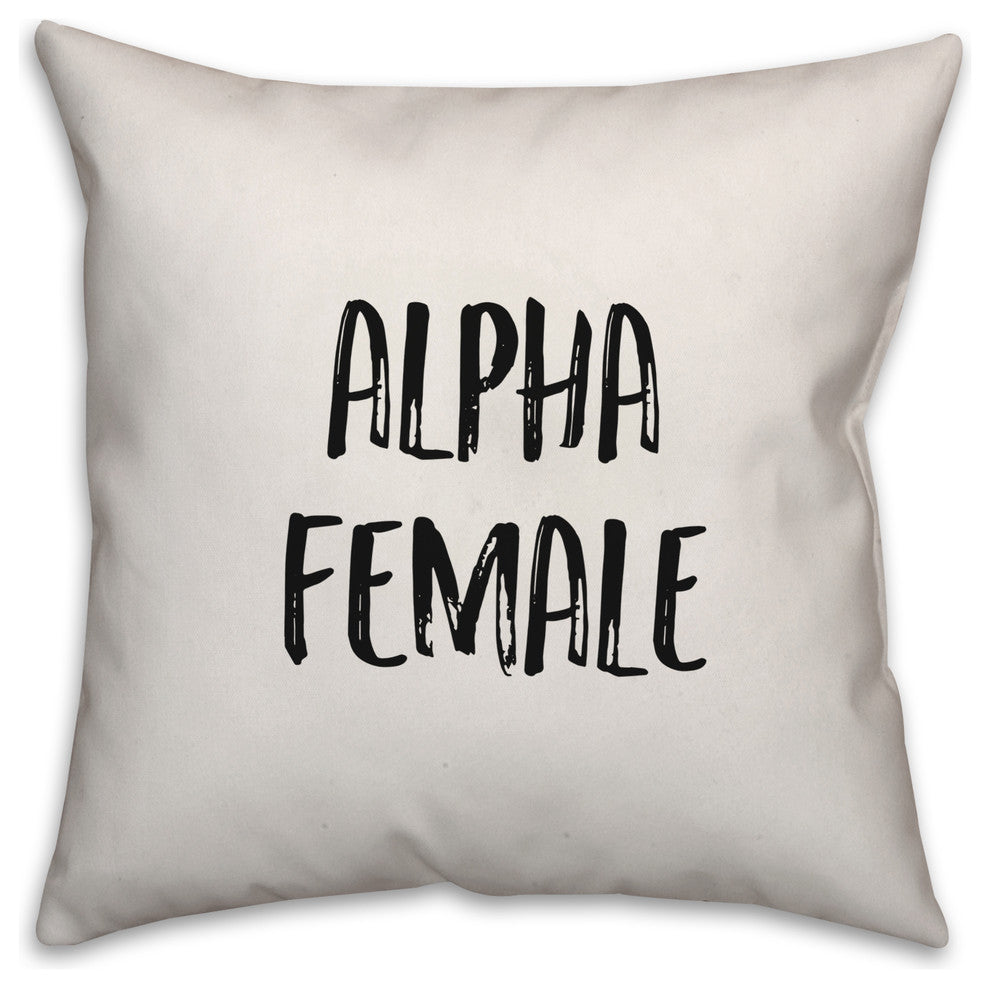 Alpha Female, Throw Pillow, 20"x20"