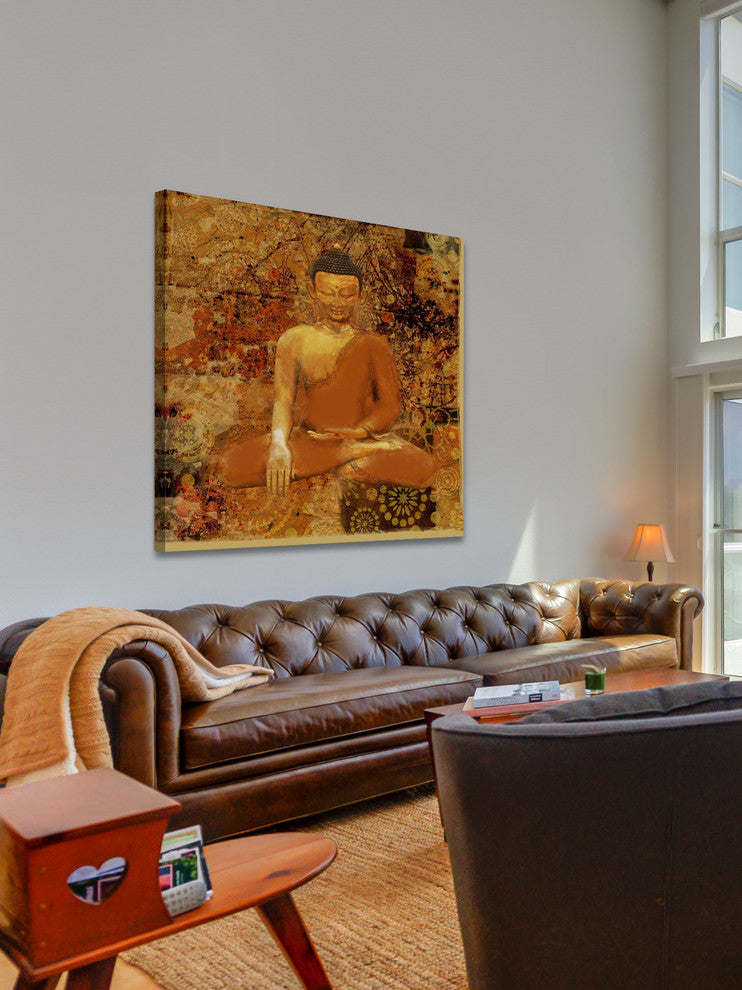 "Buddha Small" Painting Print on Canvas by Irena Orlov
