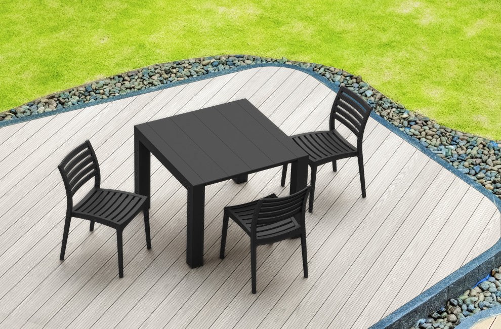 Compamia Ares Outdoor Dining Chairs, Set of 2, Black