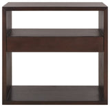 Safavieh Munson 2 Shelf 1 Drawer Console Table, Dark Oak