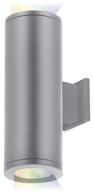 Tube Architectural 5" LED Color Changing Wall-Light Straight Narrow, Graphite