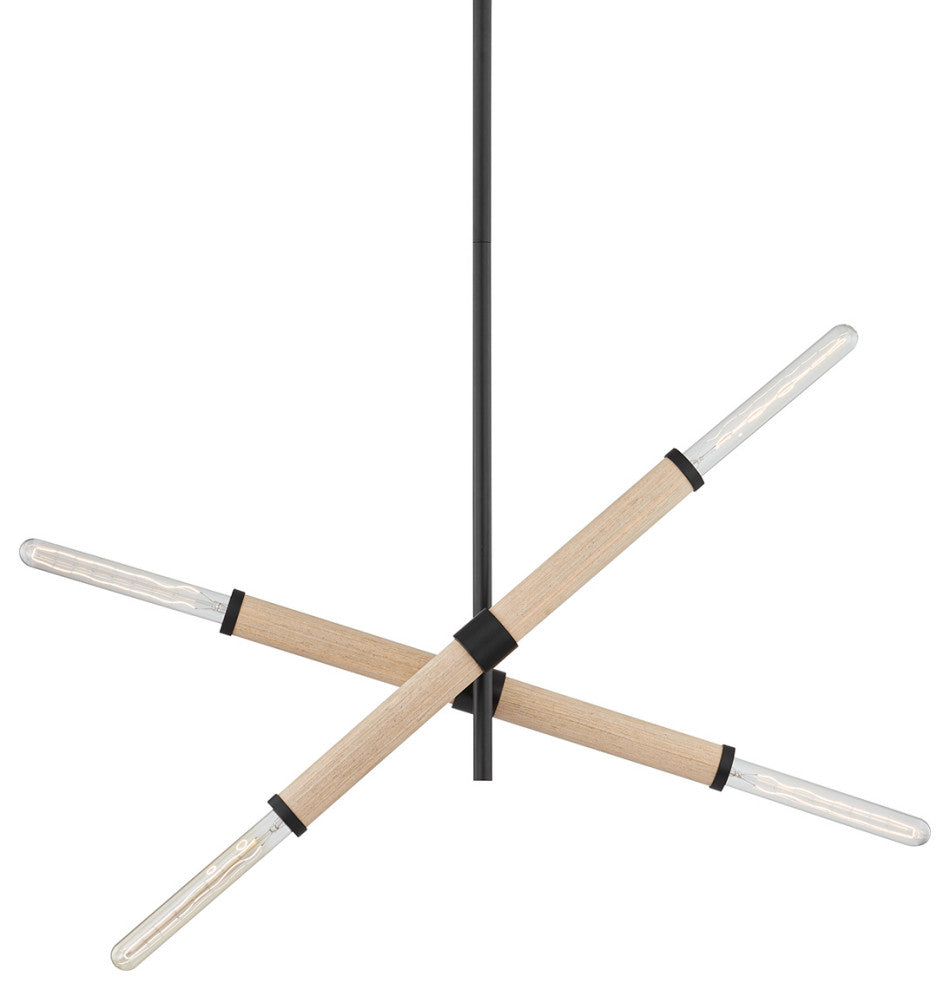 Troy Lighting F6704-SBK, 4-Light Island Pendant, Cruiz, Soft Black