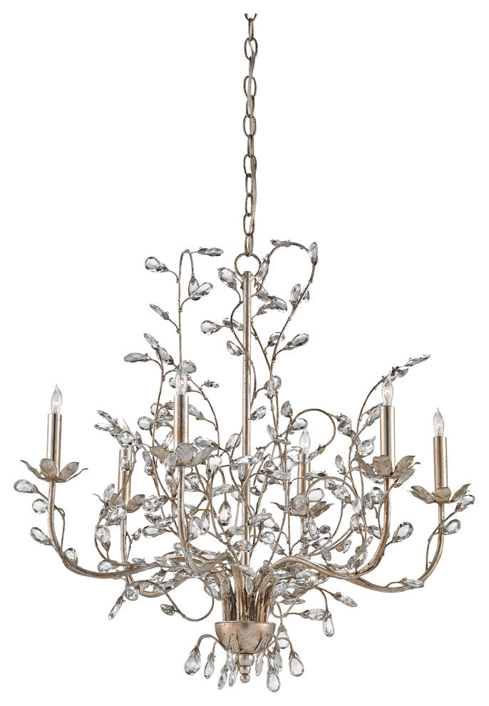 Crystal Bud Chandelier, Medium