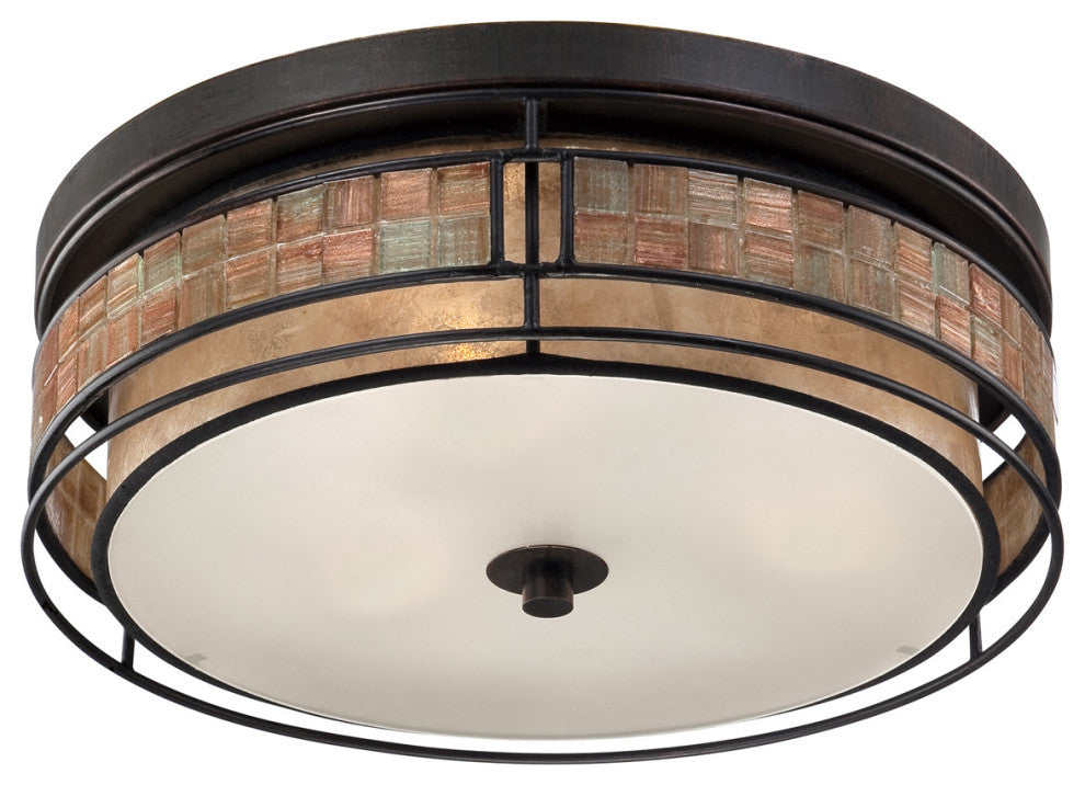 Laguna 3-Light Flush Mount, Renaissance Copper
