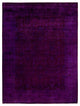 Overdyed One-of-a-Kind Hand-Knotted Area Rug Purple, 9' 1" x 12' 5"
