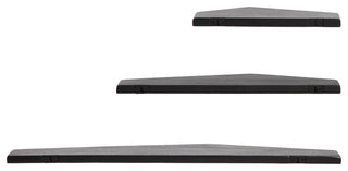 Force Set of 3 Wall Mounted Shelves, Black