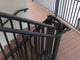Contractor ADA Handrail Wall Bracke, Hammered Black