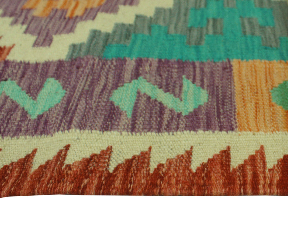 Sangat Kilim Belma Rust/Ivory Runner, 2'8x8'1