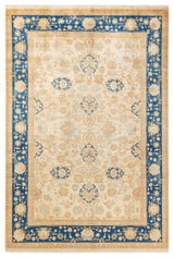 Mogul, One-of-a-Kind Hand-Knotted Area Rug Ivory, 6' 1" x 8' 10"