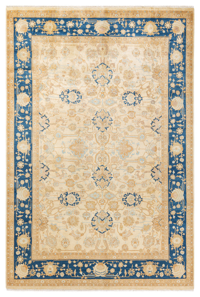 Mogul, One-of-a-Kind Hand-Knotted Area Rug Ivory, 6' 1" x 8' 10"