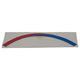 Delta Shower Escutcheon, Red and Blue