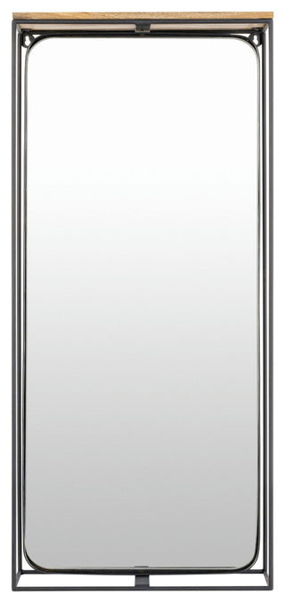Surya Obsidian Mirror 37"H X 19"W X 5"D