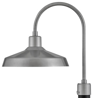 Hinkley Forge 16" Large Post Top/Pier Mount Lantern, Antique Brushed Aluminum