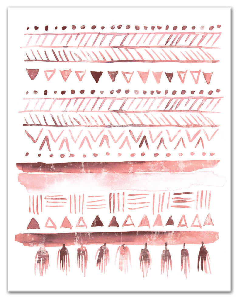 Blush Watercolor Print on Canvas