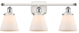 Innovations 916-3W-WPC-G61-LED 3-Light Vanity Light, White, Polished Chrome