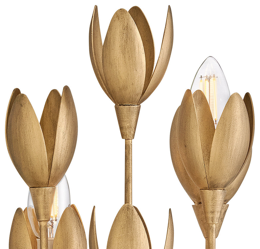 Hinkley Flora Large Sconce, Burnished Gold