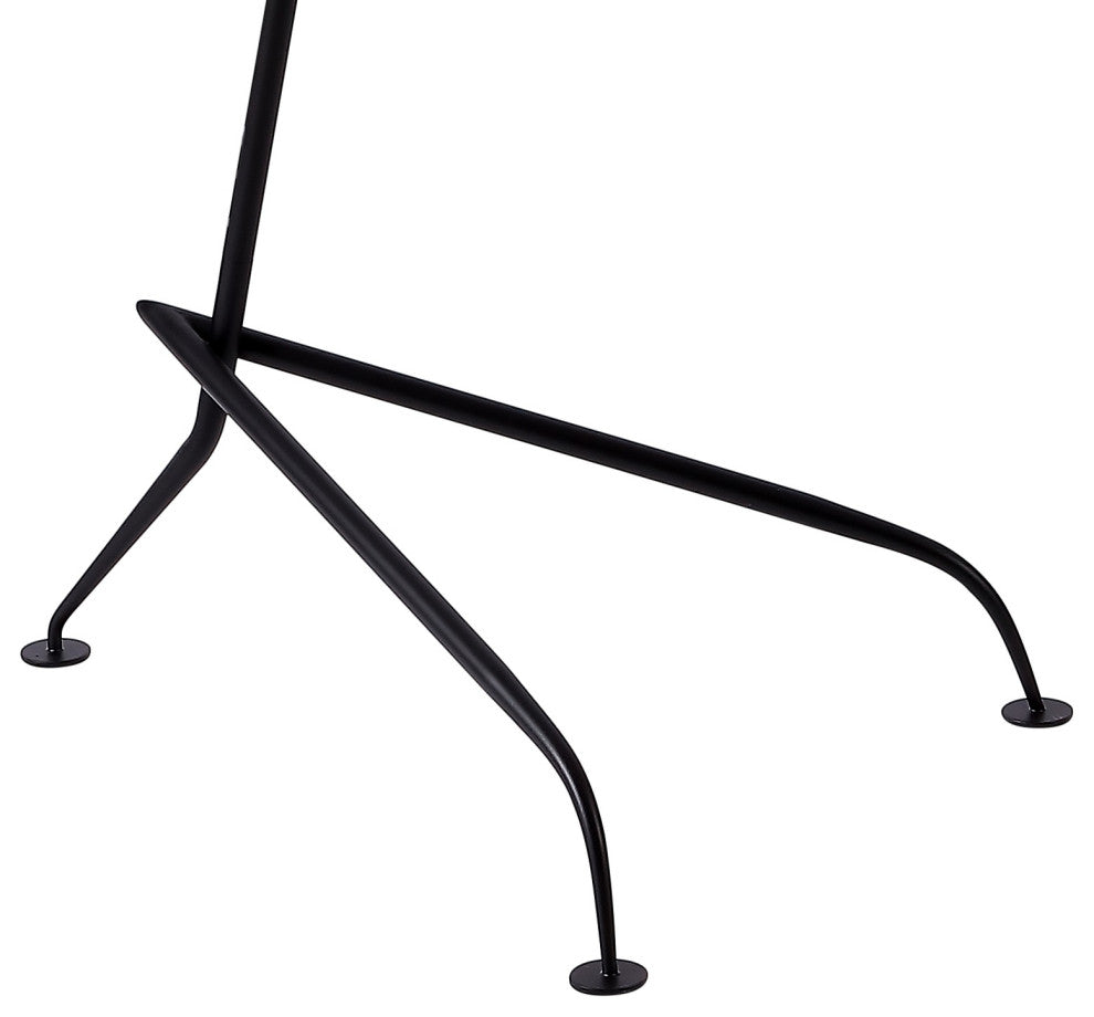 Frank 62" Iron Retro Minimalist LED Floor Lamp, Black by JONATHAN  Y