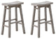 Sonoma Saddle Seat Counter Stool, Storm Gray Wire-Brush, Bar Height, Set of 2