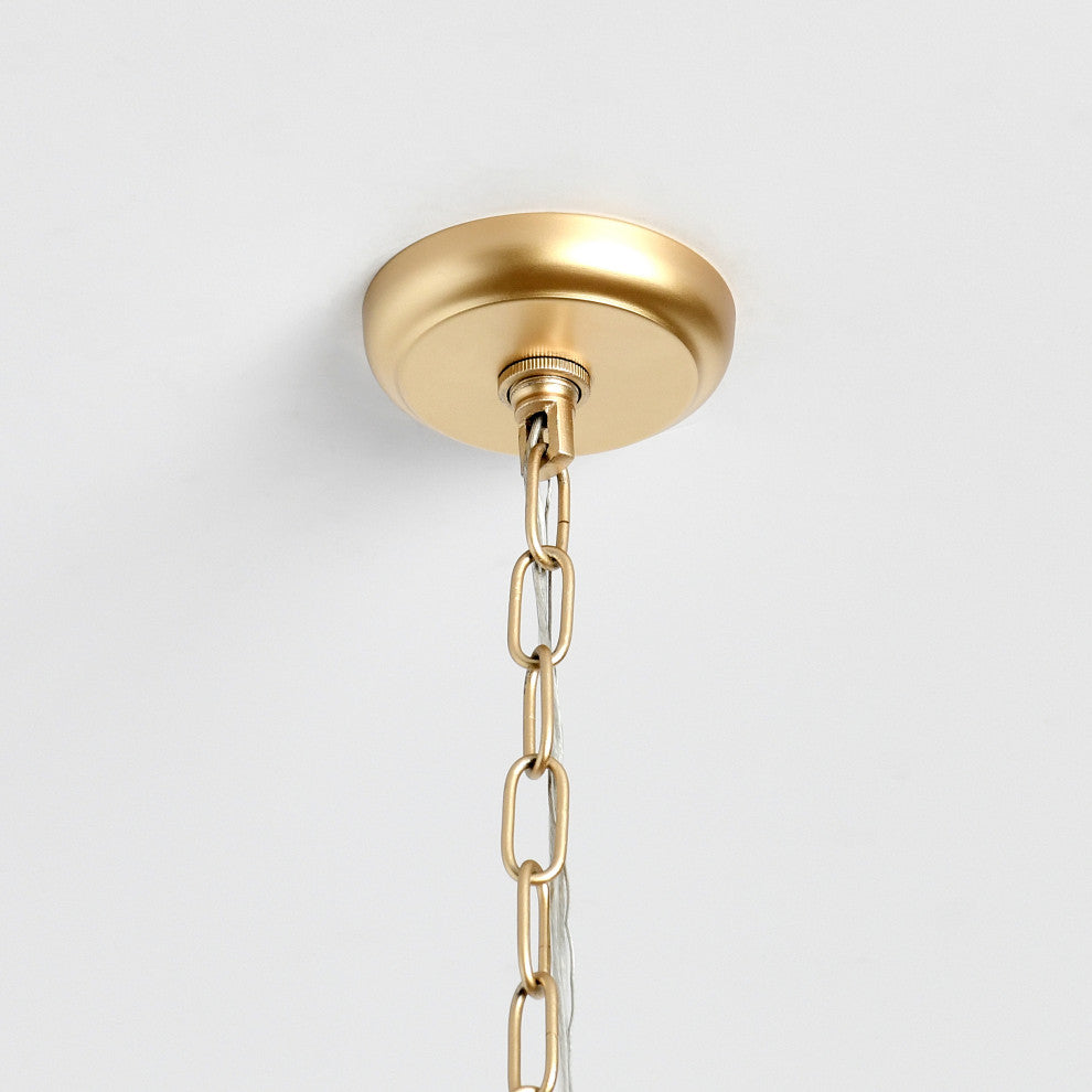 Everly White Square Chandelier