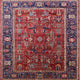 Ahgly Company Indoor Square Mid-Century Modern Area Rugs, 5' Square