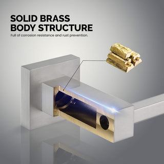 Cube 2-Piece Bathroom Hardware Set, Brushed Nickel