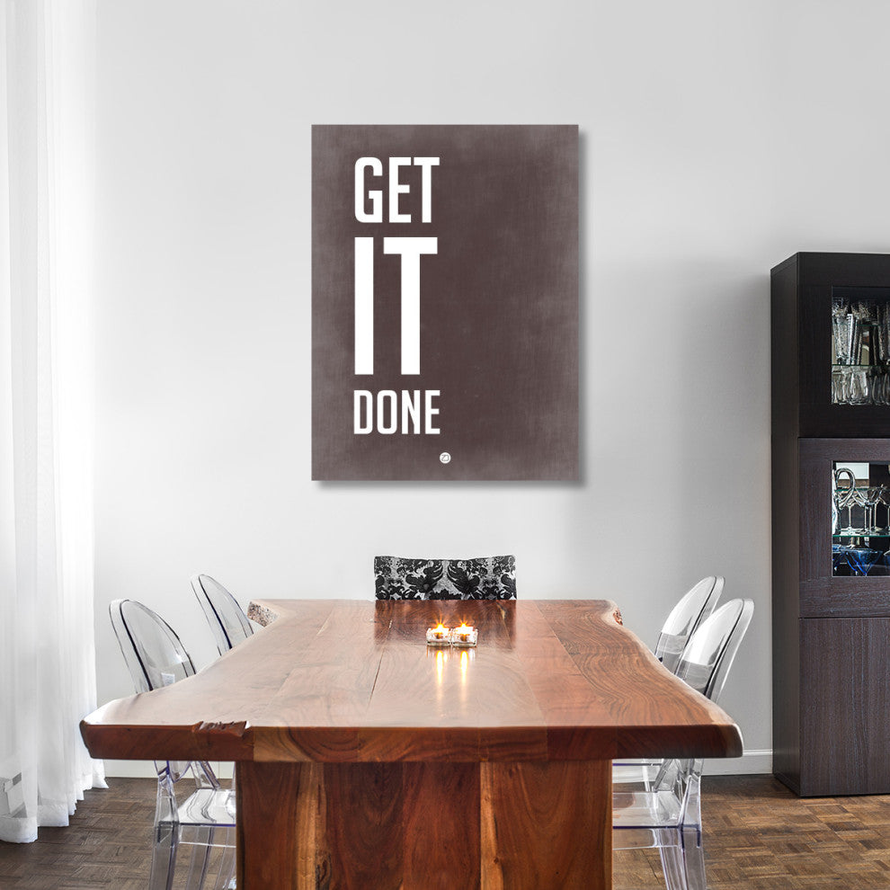 "Get It Done Poster Grey" Fine Art Print