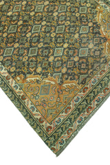 Fine Vintage Distressed Jordyn Charcoal/Ivory Runner, 3'1 x 8'8