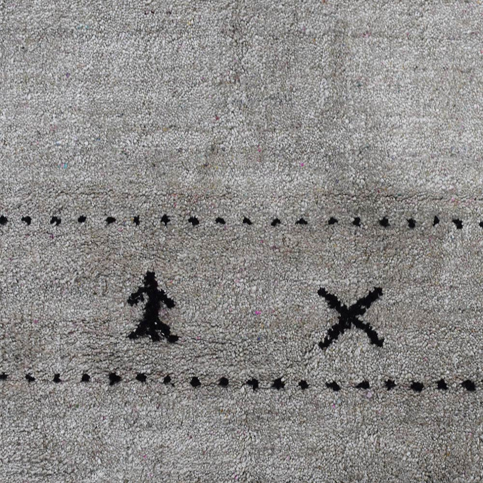HAND KNOTTED LOOM SILK ECO-FRIENDLY AREA RUG-8'x10',Rectangle,Beige,Contemporary
