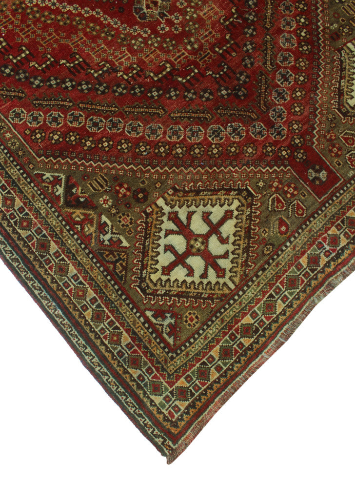 Semi-Antique Nicolle Red Rug