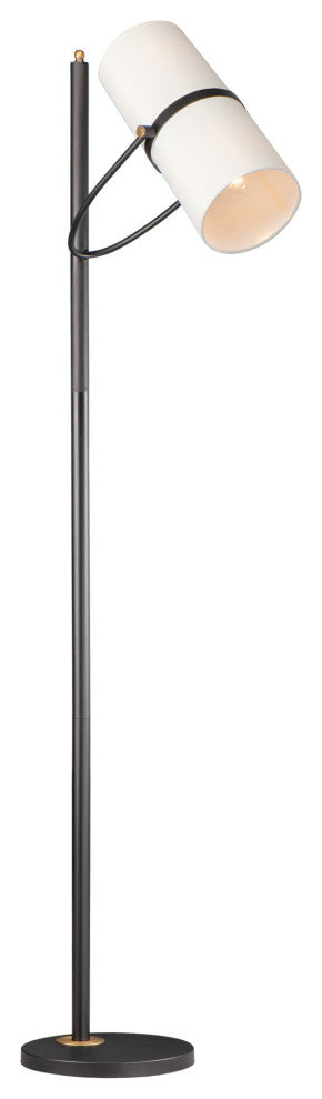 Maxim 11104OF Oscar 2 Light 70" Tall Floor Lamp - Bronze / Antique Brass