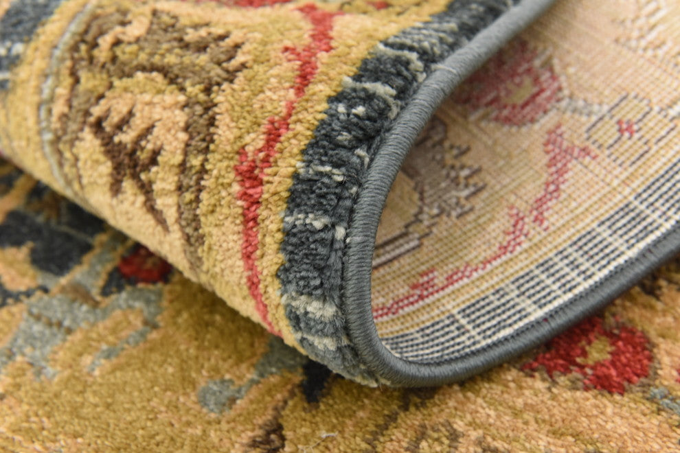 Unique Loom Navy Blue Marwan Sahand 2' 7 x 6' 7 Runner Rug