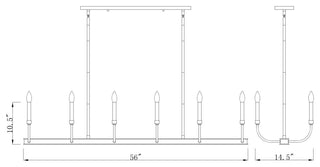 Z-Lite 479-12L Haylie 12 Light 15"W Taper Candle Chandelier - Matte Black /