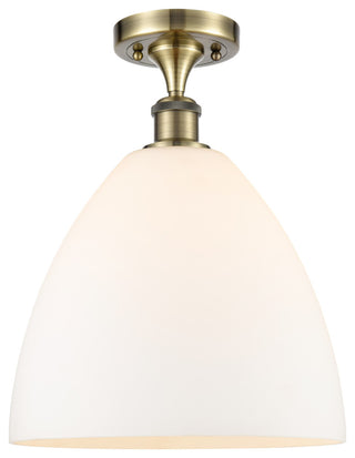 Innovations 516-1C-AB-GBD-121-LED 1 Light Semi-Flush Mount, Antique Brass