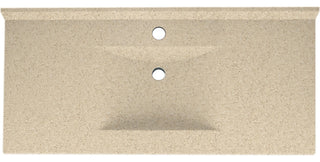 Swan, Vanity Top, Bermuda Sand, 43"x22"x13"
