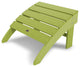 Polywood South Beach Adirondack Ottoman, Lime